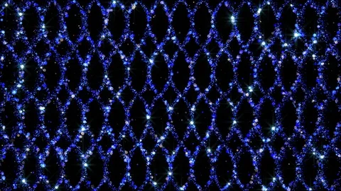 Abstract background ornamental pattern of blue particles Stock Footage 107284591