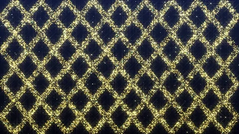 Abstract background ornamental pattern of gold particles Video stock 107284607