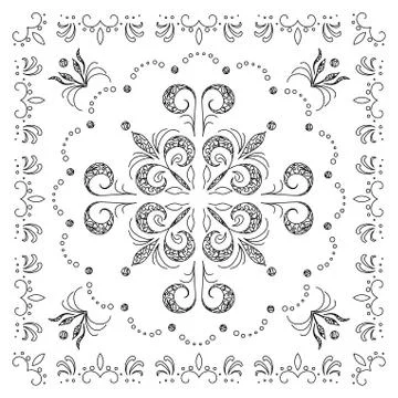 Abstract background, outline Stock Illustration