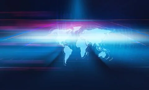 Abstract background with outline worldmap concept series 스톡 일러스트