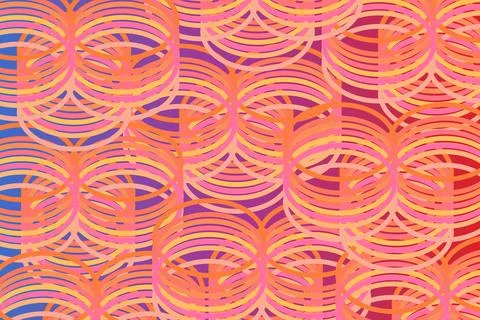 Abstract background of oval rings. Texture, template for text Stock Illustration