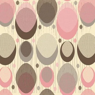 Abstract background of the ovals Illustrazione stock