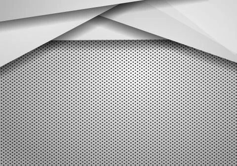 Abstract background overlap dimension grey vector. metal background surface i Stock Illustration