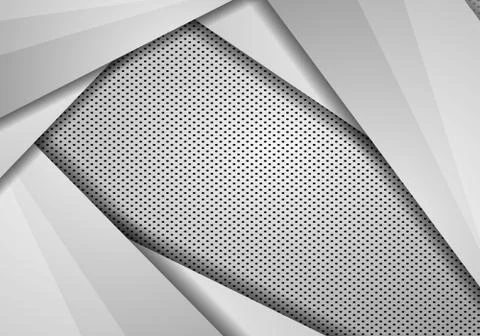 Abstract background overlap dimension grey vector. Leather Chrome Automotive  Stock Illustration