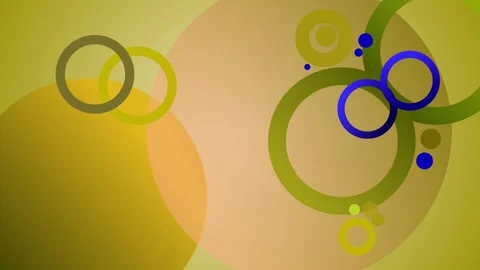Abstract background with overlapping circles and rings in soft gradients an.. Видео 339289913