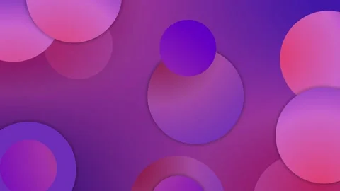 Abstract background with overlapping circles animation Stock Footage 339289344