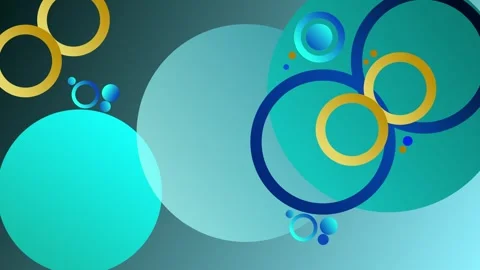Abstract background with overlapping circles modern geometric design with c.. Видео 339282771