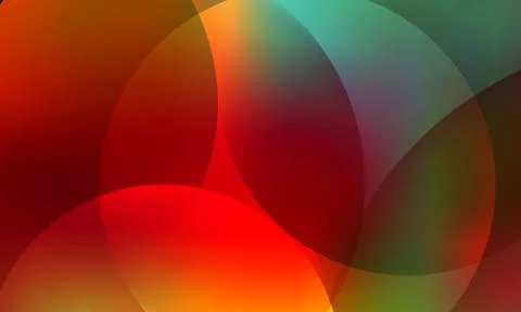Abstract Background With Overlapping Colorful Circles Illustration Design Stock Illustration
