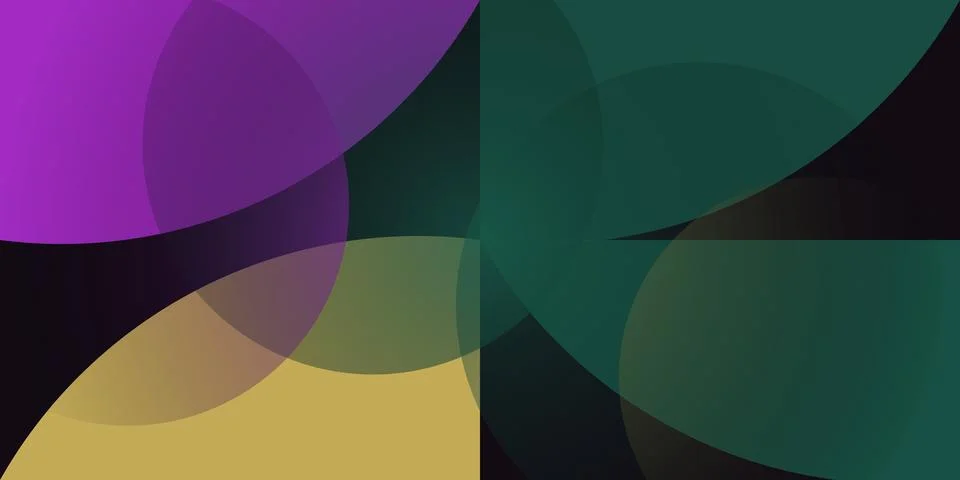 Abstract background with overlapping colorful circles Stock Illustration