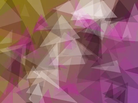Abstract Background with Overlapping Colorful Polygonal Triangles and Trans.. Illustrazione stock