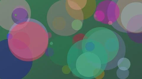 Abstract Background with Overlapping Colorful Semi-Transparent Circles on D.. Stock Illustration