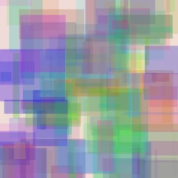 Abstract background with overlapping colorful semi-transparent squares and .. Stockillustratie