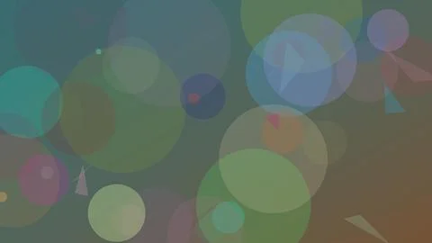 Abstract background with overlapping colorful translucent circles and geome.. 스톡 일러스트