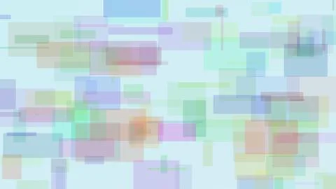 Abstract background with overlapping colorful translucent rectangles and sq.. Stockillustratie