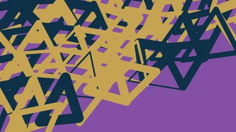 Abstract background with overlapping colorful triangles Illustrazione stock