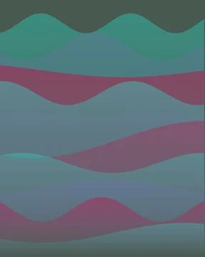 Abstract background with overlapping fluid wave patterns in teal purple and.. 스톡 일러스트