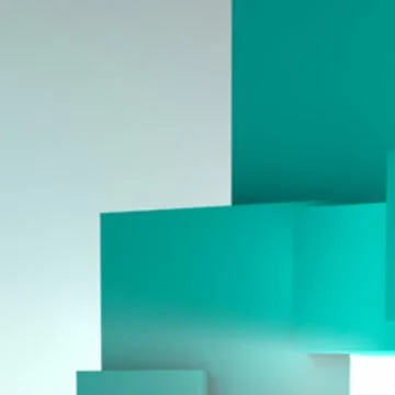 Abstract background with overlapping geometric cubes Stock Illustration