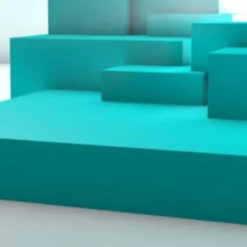 Abstract background with overlapping geometric cubes Illustrazione stock