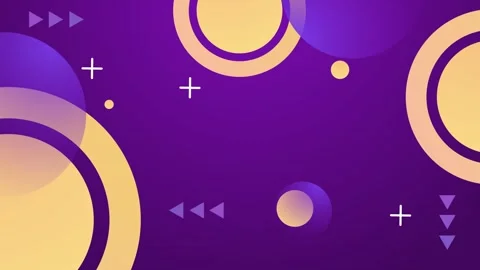 Abstract background with overlapping geometric elements and gradient in purple Vídeos de archivo 330567665