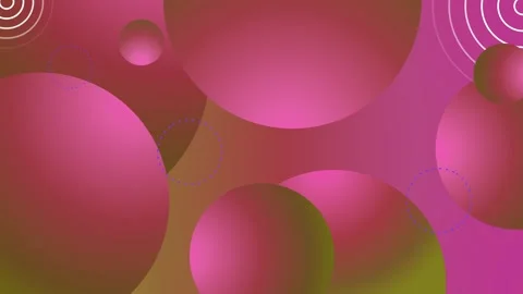 Abstract background with overlapping gradient circles and soft geometric sh.. Stock Footage 337083894