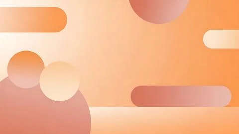 Abstract background with overlapping orange and peach geometric shapes and .. Stock Illustration
