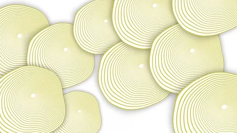 Abstract background with overlapping pale concentric circle soft modern pat.. Stock Footage 337265986