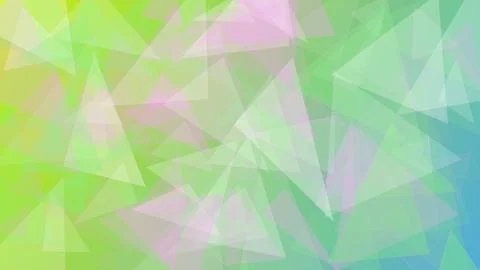 Abstract background with overlapping pastel green and pink triangles for mo.. Stock Illustration