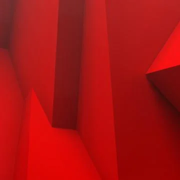 Abstract background with overlapping red cubes 스톡 일러스트