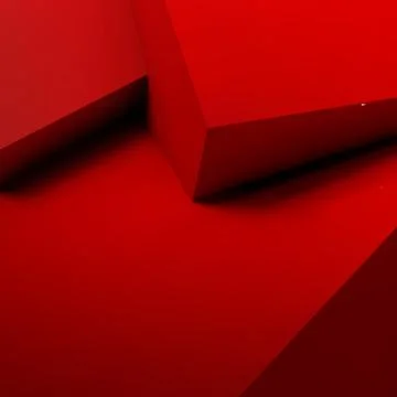 Abstract background with overlapping red cubes 스톡 일러스트