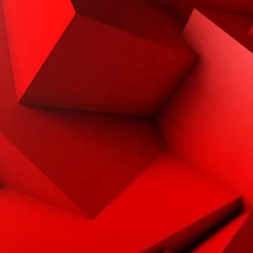Abstract background with overlapping red cubes 스톡 일러스트