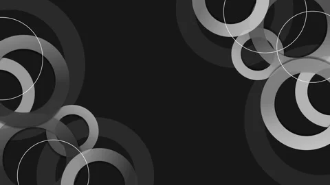 Abstract background with overlapping rings and circles ideal for modern des.. Stock Footage 339283622