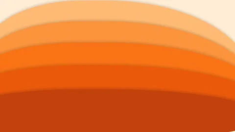 Abstract background with overlapping soft orange and yellow color gradients Video stock 335118296