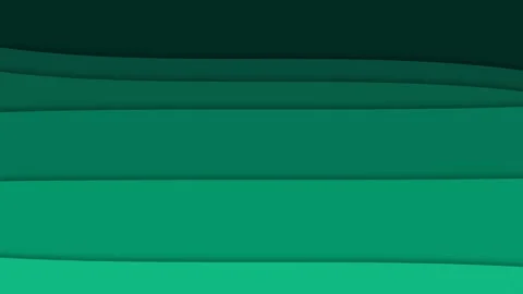 Abstract background with overlapping teal and dark green horizontal layers Video stock 335145962