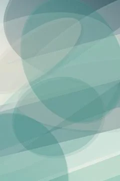 Abstract background of overlapping teal and white geometric curves with a s.. Stock Illustration