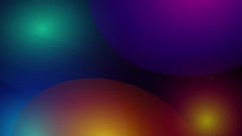 Abstract background with overlapping translucent circles in vibrant teal pu.. 動画素材 336364895