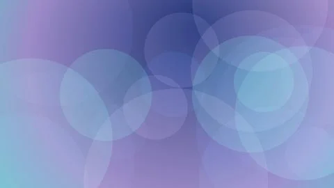 Abstract Background with Overlapping Translucent Circles in Blue and Purple.. Stock Illustration