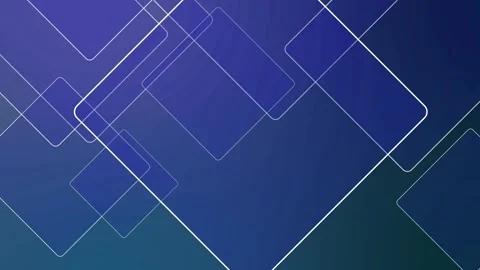 Abstract background with overlapping translucent rounded squares and thin o.. Stock Footage 337002193