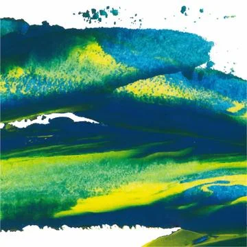 Abstract background. Paint brush strokes with rough edges. Color brush illust Stock Illustration