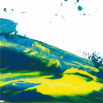 Abstract background. Paint brush strokes with rough edges. Color brush illust Stock Illustration