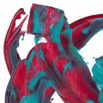 Abstract background. Paint brush strokes with rough edges. Color brush illust Stock Illustration