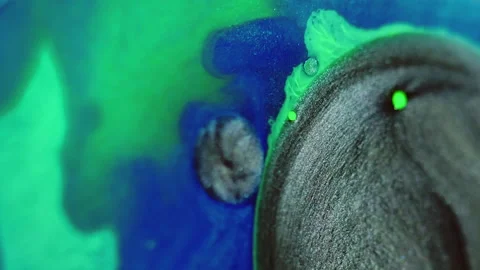 Abstract background paint mix bubbles colorful oil Stock Footage 269832549