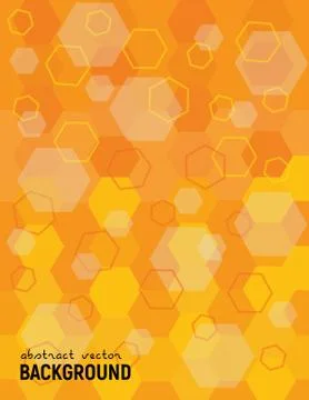 Abstract background. Painted and outlined hexagons. 스톡 일러스트