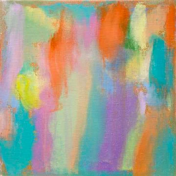 Abstract background painted with bright light oil paints on canvas Stock Photos