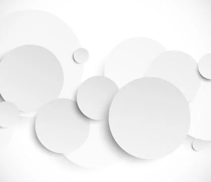 Abstract background with paper circles Stock Illustration