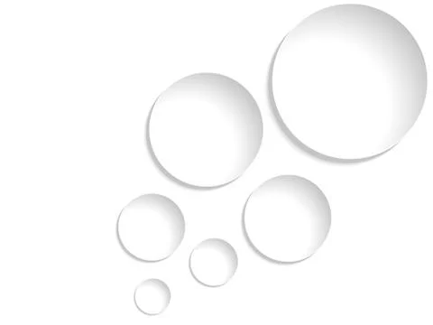 Abstract background with paper circles, vector illustration Stock Illustration