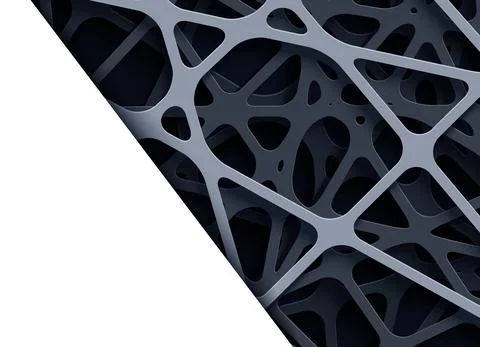 Abstract background in paper cut style. 3d realistic vector backdrop with cut Stock Illustration