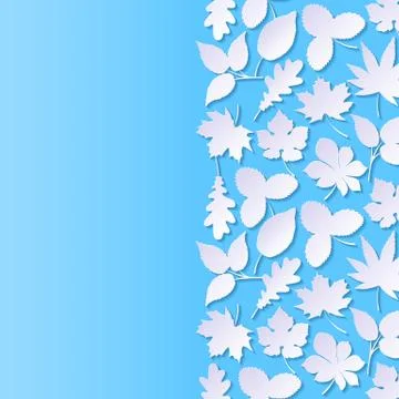 Abstract background with paper leaves Stock-Illustration