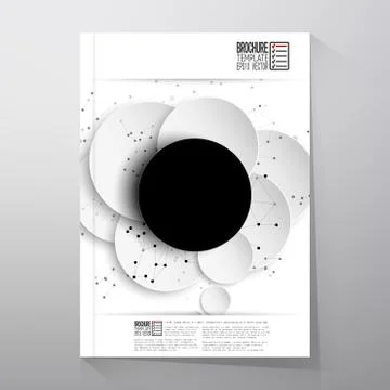 Abstract background of paper speech bubble with the social network.  Brochure イラスト素材