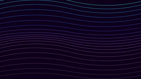 Abstract background with parallel blue and purple lines in wave pattern Video stock 335117555