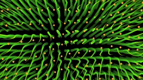Abstract background, particle field. Video loop. Vídeo Stock 94414818